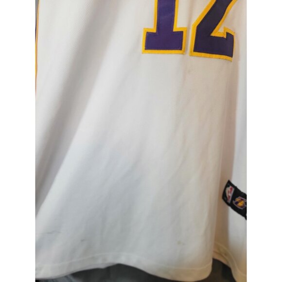 Adidas Dwight Howard Los Angeles Lakers Basketball Sewn 52 White NBA Jersey - Picture 10 of 10